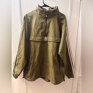 Adidas Olive Green Windbreaker L